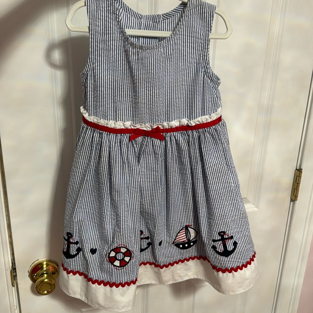Nautical girls dress - 4T